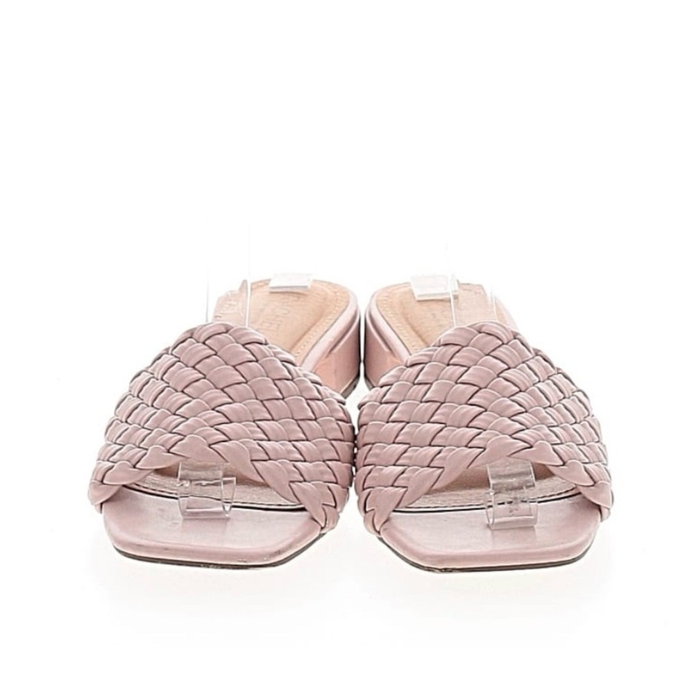Rachel Zoe Blush Woven Mules